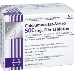 CALCIUMACETAT NEFRO 500 mg Filmtabletten 200 St