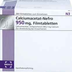 CALCIUMACETAT NEFRO 950 mg Filmtabletten 200 St