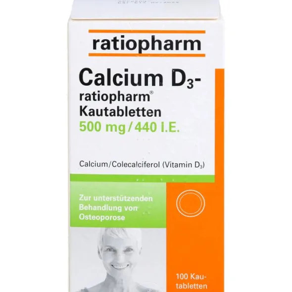 CALCIUM D3-ratiopharm Kautabletten 100 St