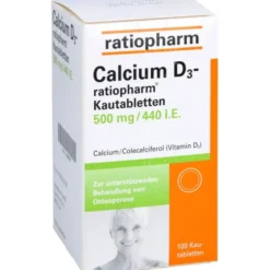 CALCIUM D3-ratiopharm Kautabletten 100 St