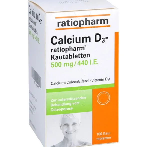 CALCIUM D3-ratiopharm Kautabletten 100 St