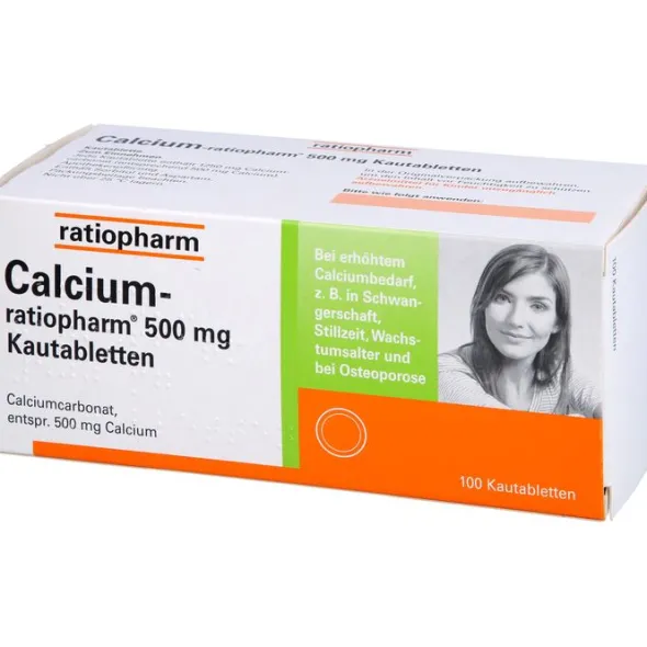 CALCIUM-RATIOPHARM 500 mg Kautabletten 100 St