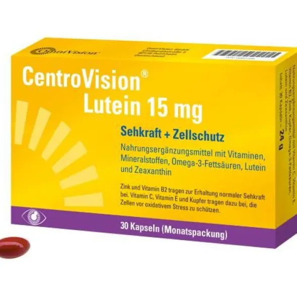 CENTROVISION Lutein 15 mg Kapseln 30 St