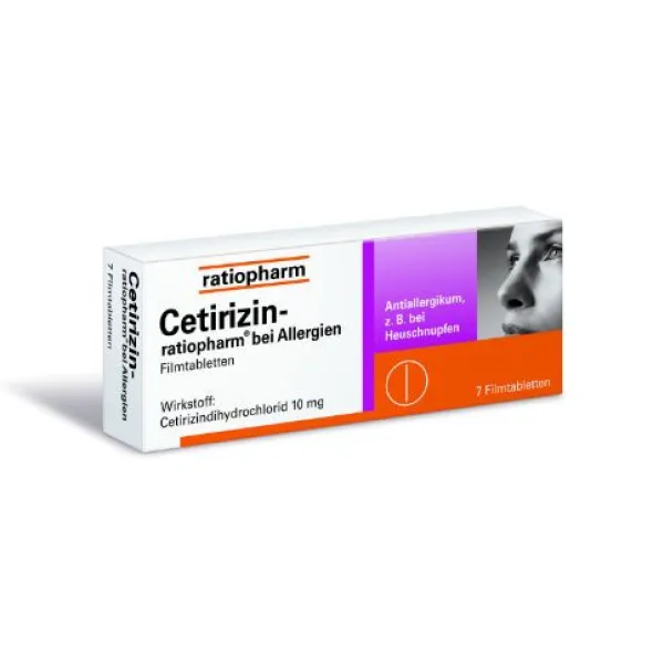 CETIRIZIN-ratiopharm bei Allergien 10 mg Filmtabl. 7 St