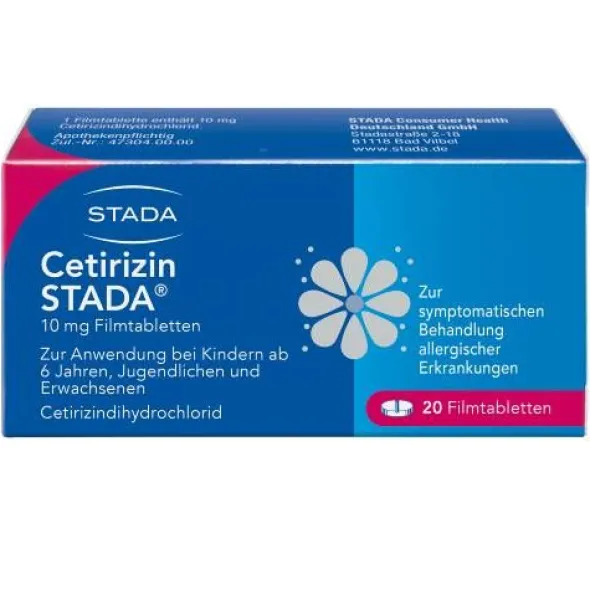 CETIRIZIN STADA 10 mg Filmtabletten 20 St