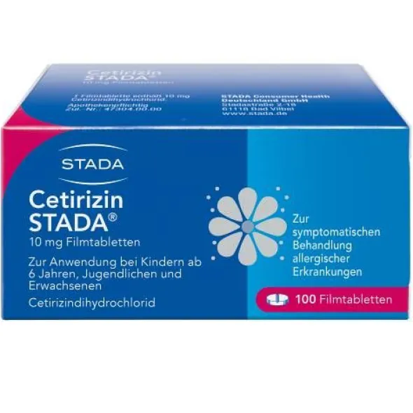 CETIRIZIN STADA 10 mg Filmtabletten 100 St
