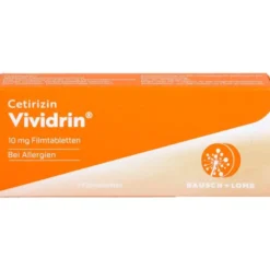 CETIRIZIN Vividrin 10 mg Filmtabletten 7 St