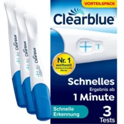CLEARBLUE Schwangerschaftstest schnelle Erkennung 3 St