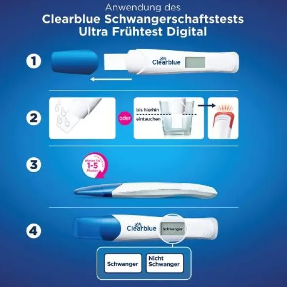 CLEARBLUE Schwangerschaftst.Ultra Frühtest digital 1 St