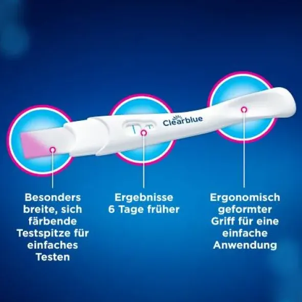 CLEARBLUE Schwangerschaftst.TripleCheck ultra-früh 3 St