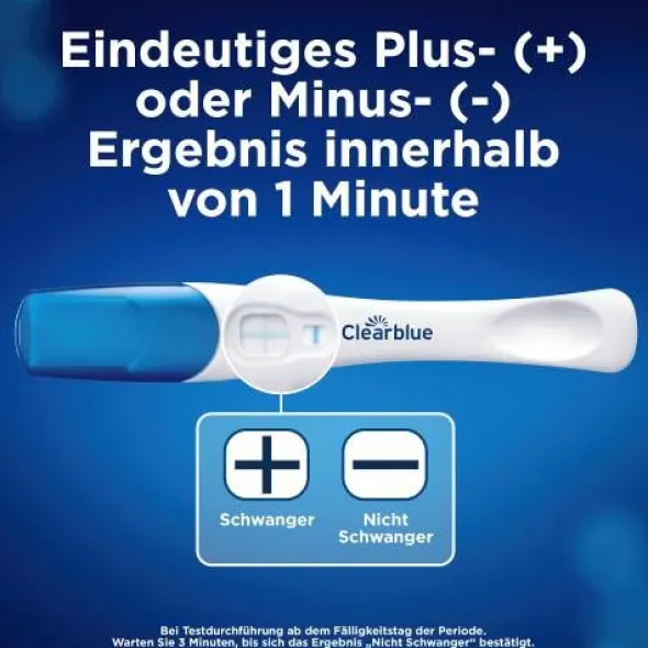 CLEARBLUE Schwangerschaftstest schnelle Erkennung 1 St