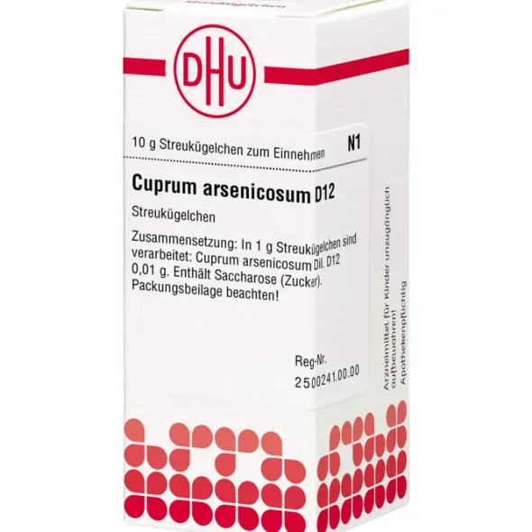 CUPRUM ARSENICOSUM D 12 Globuli 10 g