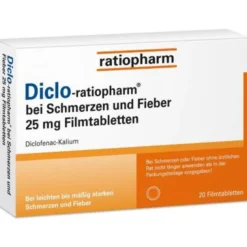 DICLO-RATIOPHARM bei Schmerzen u.Fieber 25 mg FTA 20 St