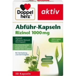 DOPPELHERZ Abführ-Kapseln Rizinol 1.000 mg 30 St