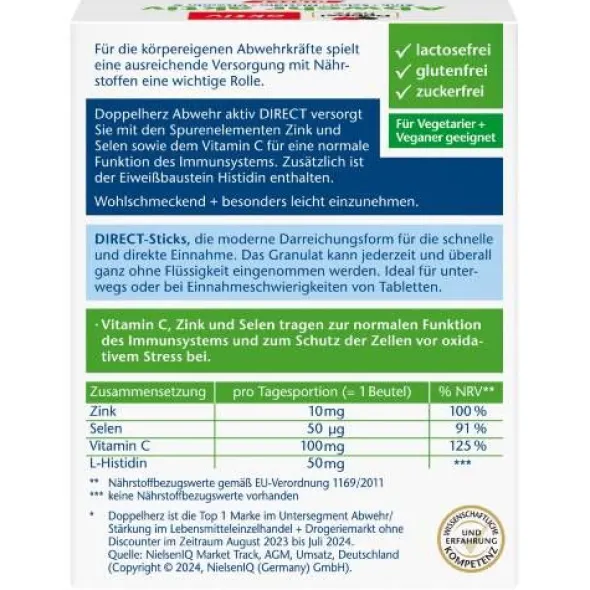 DOPPELHERZ Abwehr aktiv DIRECT Pellets 20 St
