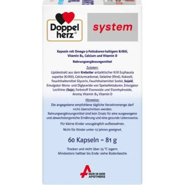 DOPPELHERZ Antarktis Krill system Kapseln 60 St