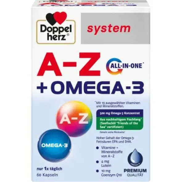 DOPPELHERZ A-Z+Omega-3 all-in-one system Kapseln 60 St