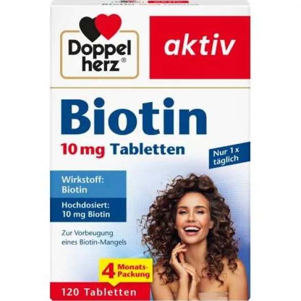 DOPPELHERZ Biotin 10 mg Tabletten 120 St