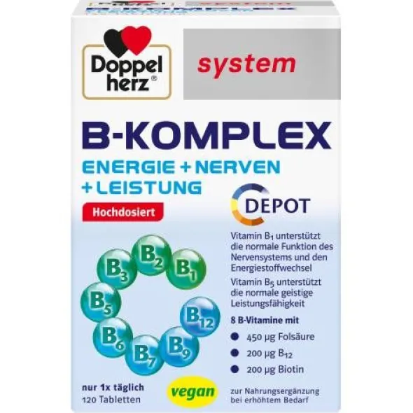 DOPPELHERZ B-Komplex system Tabletten 120 St