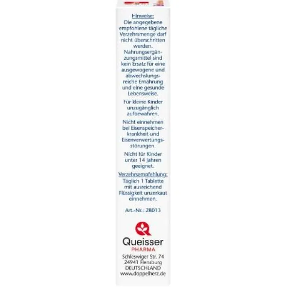 DOPPELHERZ Eisen+Vit.C+L-Histidin Tabletten 30 St