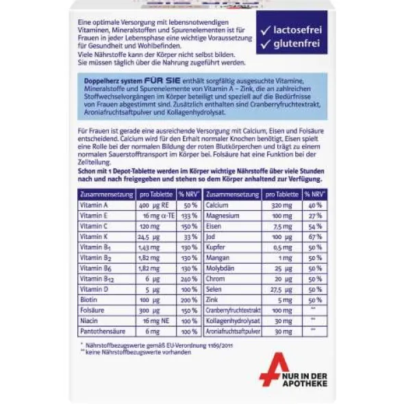 DOPPELHERZ für SIE system Tabletten 30 St