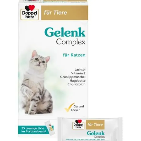 DOPPELHERZ für Tiere Gelenk Complex Port.B.f.Katze 25 St