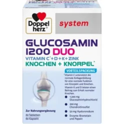 DOPPELHERZ Glucosamin 1200 Duo system Kombipackung 120 St