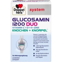 DOPPELHERZ Glucosamin 1200 Duo system Kombipackung 60 St