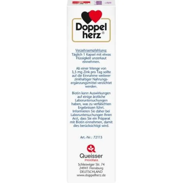 DOPPELHERZ Haar Intensiv+Biotin Kapseln 30 St