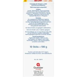 DOPPELHERZ heiße Zitrone Vitamin C+Zink Granulat 10 St