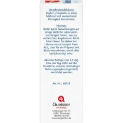 DOPPELHERZ Kieselerde+Biotin+Zink Kapseln 40 St