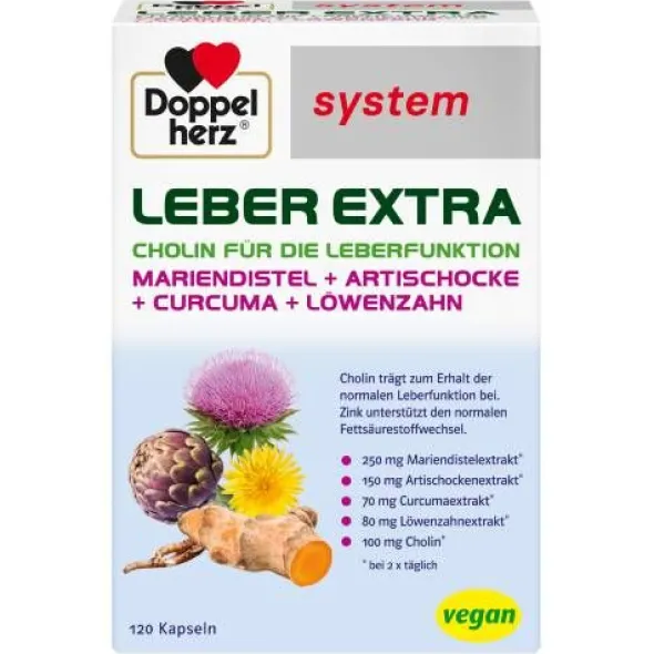 DOPPELHERZ Leber Extra system Kapseln 120 St
