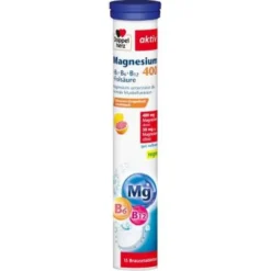 DOPPELHERZ Magnesium 400+B1+B6+B12+Folsäure BTA 15 St