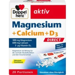 DOPPELHERZ Magnesium+Calcium+D3 DIRECT Pellets 20 St