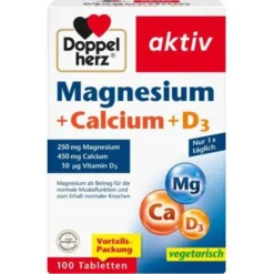 DOPPELHERZ Magnesium+Calcium+D3 Tabletten 100 St