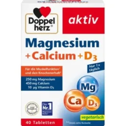 DOPPELHERZ Magnesium+Calcium+D3 Tabletten 40 St