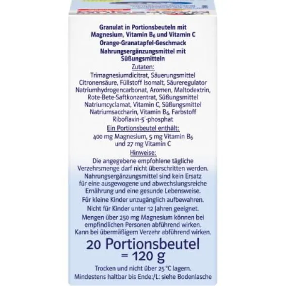 DOPPELHERZ Magnesium 400 Citrat system Granulat 20 St