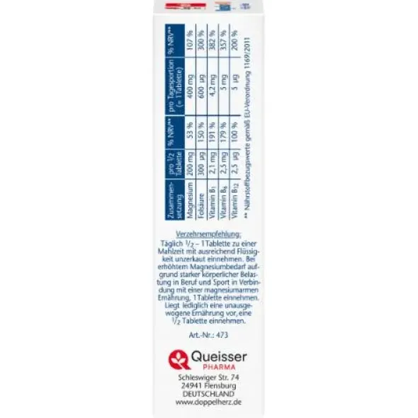 DOPPELHERZ Magnesium 400 mg Tabletten 30 St