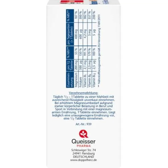 DOPPELHERZ Magnesium 400 mg Tabletten 60 St