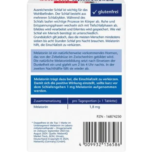 DOPPELHERZ Melatonin Tabletten 40 St