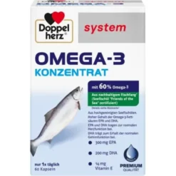 DOPPELHERZ Omega-3 Konzentrat Kapseln 60 St