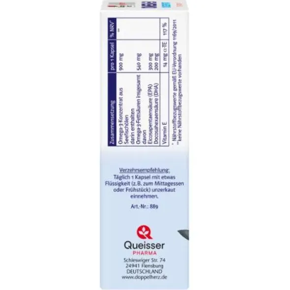 DOPPELHERZ Omega-3 Konzentrat system Kapseln 30 St