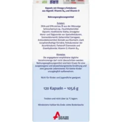 DOPPELHERZ Omega-3 pflanzlich system Kapseln 120 St