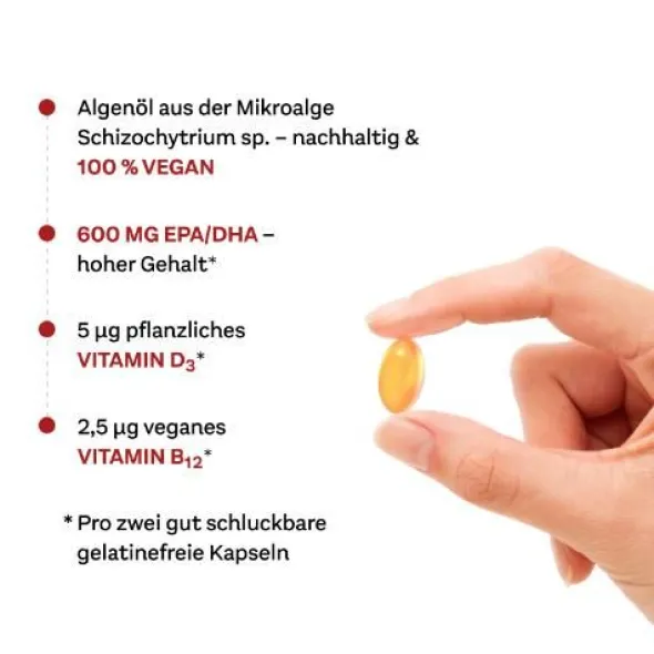 DOPPELHERZ Omega-3 pflanzlich system Kapseln 60 St