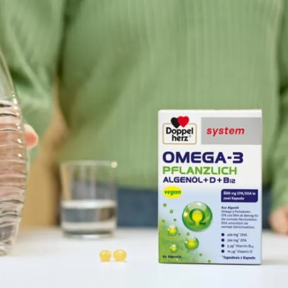DOPPELHERZ Omega-3 pflanzlich system Kapseln 60 St
