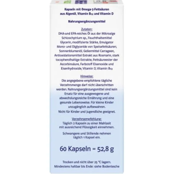 DOPPELHERZ Omega-3 pflanzlich system Kapseln 60 St