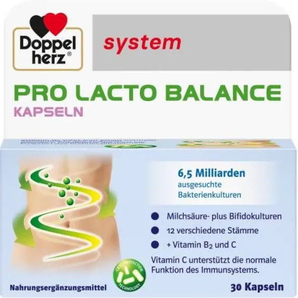 DOPPELHERZ Pro Lacto Balance system Kapseln 30 St