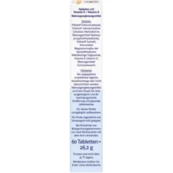 DOPPELHERZ Vitamin D3 2000+K2 system Tabletten 60 St