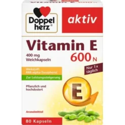 DOPPELHERZ Vitamin E 600 N Weichkapseln 80 St