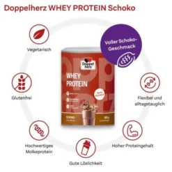 DOPPELHERZ Whey Protein Schoko-Geschmack Pulver 300 g